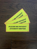 Student Driver Stickers