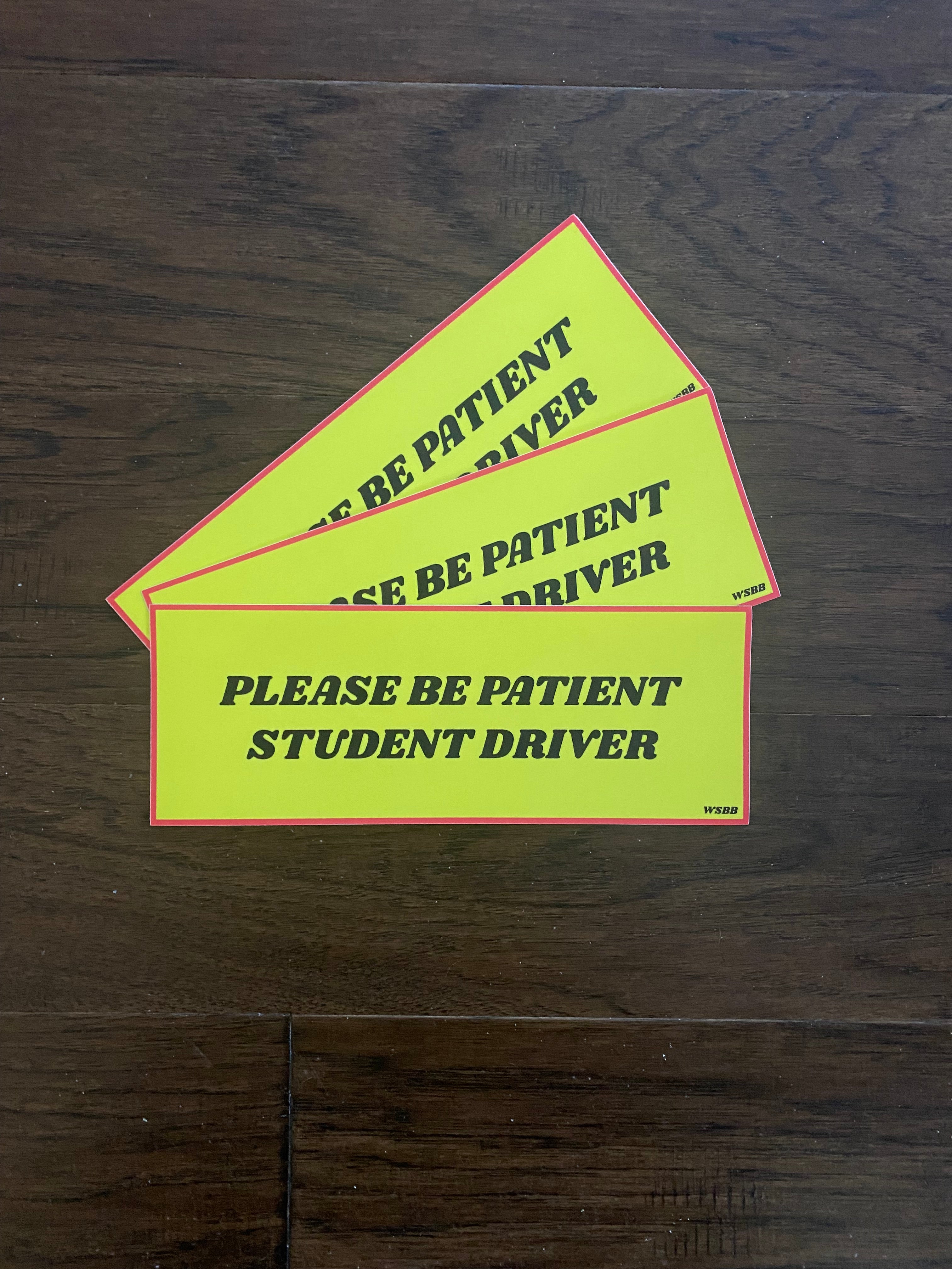 Student Driver Stickers